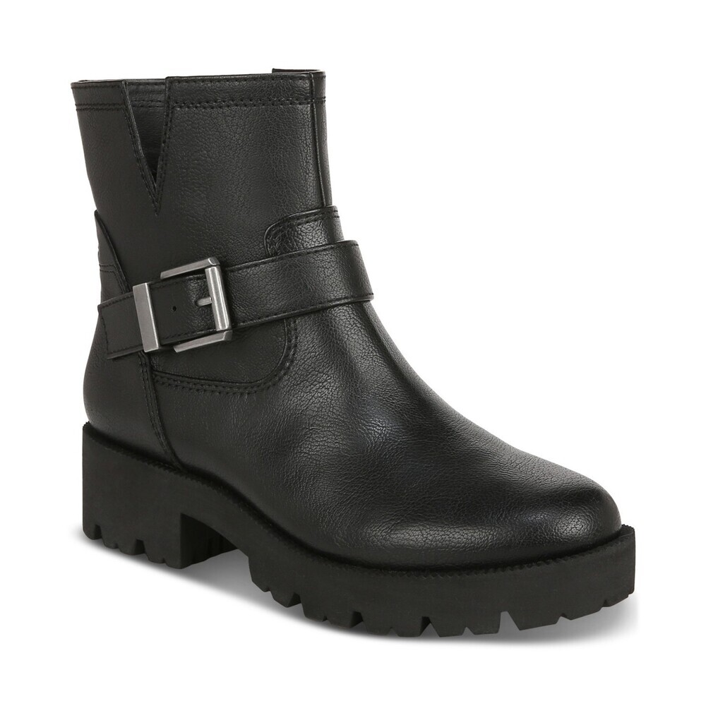 Zodiac Miller-2 I7582S1-001 Boots Women's Black Round Toe Biker Bootie LION579